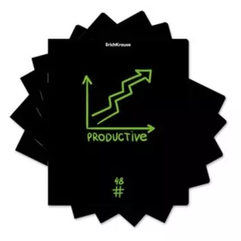 Тетрадь 48 листов в клетку ErichKrause Life Style, обложка дизайнерский картон, трафаретная печать, блок офсет, белизна 100%, МИКС