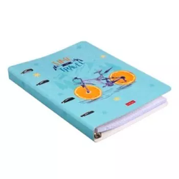 Тетрадь на 4-х кольцах А5, 80 листов в клетку «Креативчик», обложка слим-картон, глянцевая ламинация, блок офсет