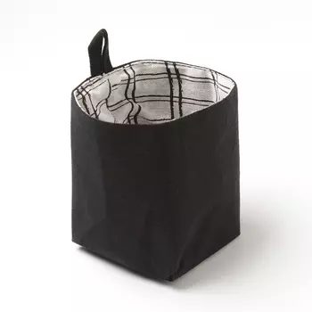 Текстильная корзинка ЭтельHOME, клетка, 1012 см, 50% хлопок, 50% п/э