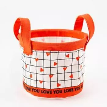 Текстильная корзинка Этель "Love is" 12 х14 см