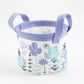 Текстильная корзинка «Этель. Незабудки», 1214 см