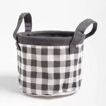 Корзинка текстильная «Этель. Клетка», 1412 см