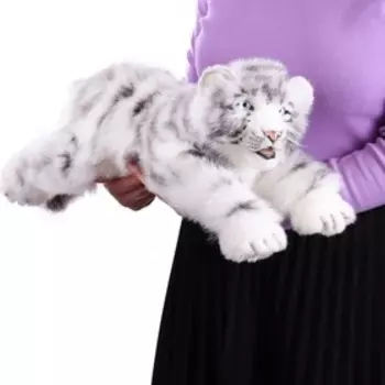 Тигр, детёныш, белый, 54 см