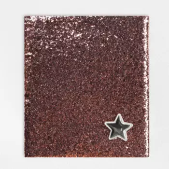 Ткань для пэчворка декоративная кожа с крупными блестками «Сладкая вата», 50 х 70 см