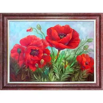 Ткань для вышивки лентами «Магия в цветах»