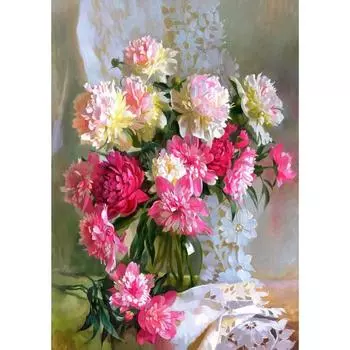 Ткань для вышивки лентами «Утренний луч»