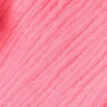 Ткань двуслойная «Муслин», 100% хлопок, 120 г/м, шир. 135 +/- 5 см, розовая