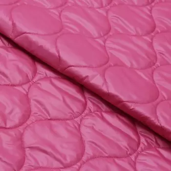 Ткань плащевая стежка, ширина 150 см, цвет фуксия