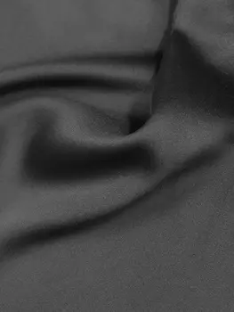 Ткань плательная, чёрная, ш.150 см, 100 % п/э, 150 г/м