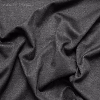 Ткань плательная, трикотаж, ширина 150 см, чёрный