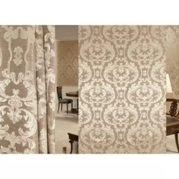 Ткань портьерная Gloria в рулоне, ширина 150 см, жаккард