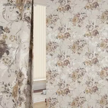 Ткань портьерная в рулоне, ширина 150 см, исполнение печать, жаккард