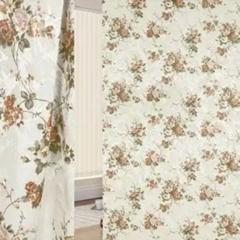 Ткань портьерная в рулоне, ширина 150 см, исполнение печать, жаккард