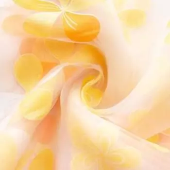 Ткань тюлевая «Цветы лета» ширина 280 см