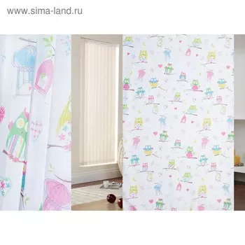 Ткань тюлевая, ширина 280 см, вуаль, печать