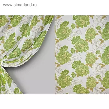 Ткань тюлевая, ширина 280 см, вуаль, печать