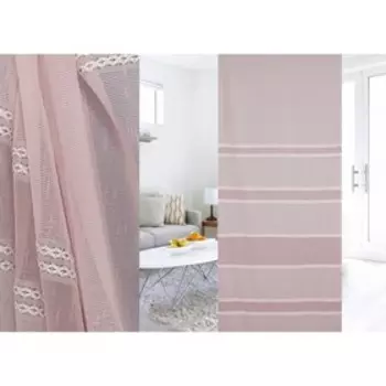 Ткань тюлевая, ширина 300 см, лен