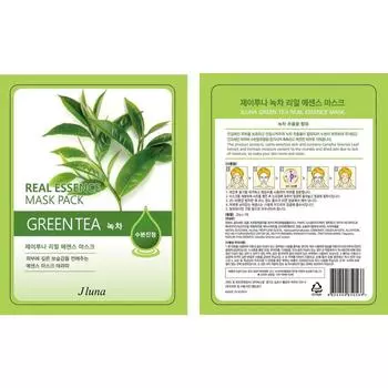 Тканевая маска для лица Jluna, с зелёным чаем