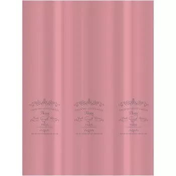 Тканевая штора для ванной комнаты NUDE, с водоотталкивающей пропиткой, розовая