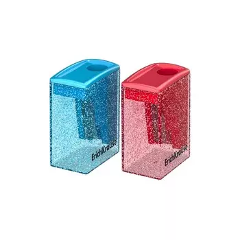 Точилка 1 отверстие ErichKrause "City Mini" Bubble Gum, с контейнером, пластиковая, МИКС