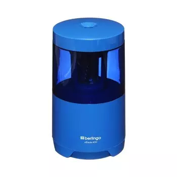 Точилка электрическая 1 отверстие Berlingo "xBlade 400", фрезерное лезвие, с контейнером, картонная упаковка