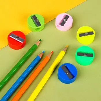 Точилка пластиковая «Круглая», МИКС, «Тачки»