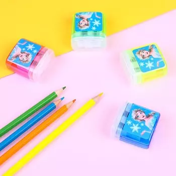 Точилка пластиковая с контейнером, двойная, МИКС, «Холодное сердце»