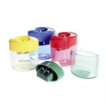 Точилка пластмассовая Koh-I-Noor 9095/112, 8+11 мм, с контейнером, микс