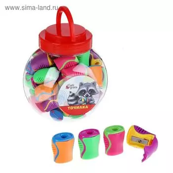 Точилка для карандашей Calligrata «Классика», с контейнером, МИКС