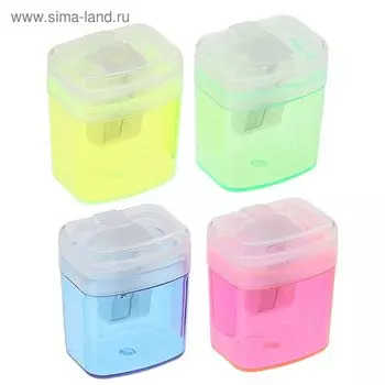 Точилка для карандашей Calligrata «Офис», с контейнером, МИКС