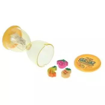 Точилка с контейнером "Песочные часы", с ластиками, МИКС