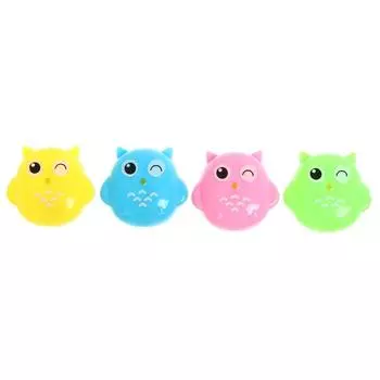 Точилка для карандашей Calligrata «Сова», с контейнером, МИКС