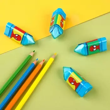Точилка с ластиком, пластиковая, «Человек-паук»