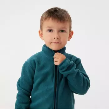 Толстовка детская, цвет тёмно-зелёный, рост 110 см