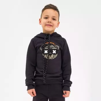 Толстовка детская KAFTAN Trendy, размер 34 (122-128 см), чёрная