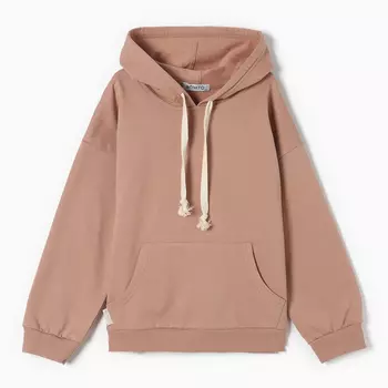 Толстовка для девочек НАЧЕС, цвет бежевый, рост 152