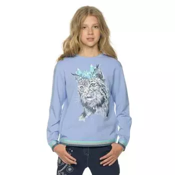 Толстовка для девочек, рост 122 см цвет лёд