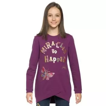 Толстовка для девочек, рост 134 см, цвет пурпурный