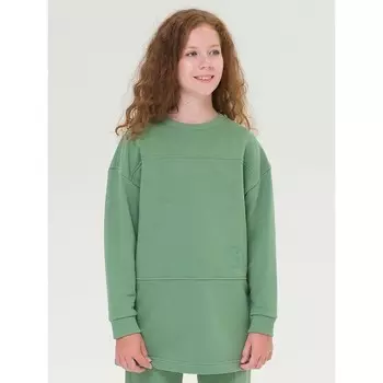 Толстовка для девочек, рост 152 см, цвет хаки