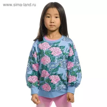 Толстовка для девочек, рост 86 см, цвет голубой