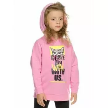 Толстовка для девочек, рост 86 см, цвет розовый