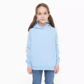 Толстовка для девочки НАЧЁС, цвет голубой, рост 134 см