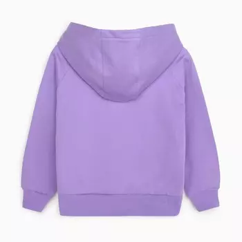 Толстовка для девочки НАЧЁС, цвет лиловый/медведь, рост 104 см