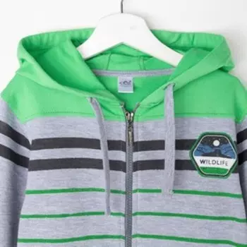 Толстовка для мальчика, цвет серый, рост 158-164 см