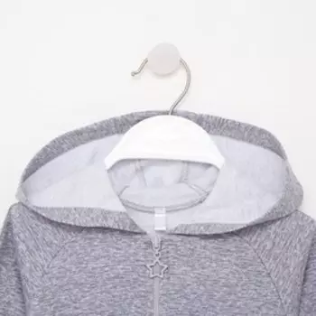 Толстовка для мальчика, цвет серый, рост 86 см