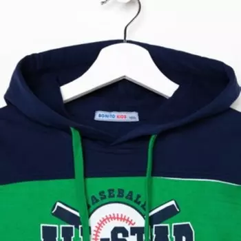 Толстовка для мальчика, цвет зелёный, рост 116 см