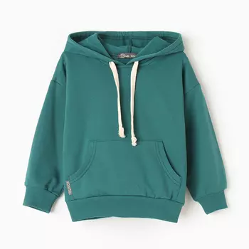 Толстовка для мальчиков, НАЧЁС, цвет изумрудный, рост 140 см