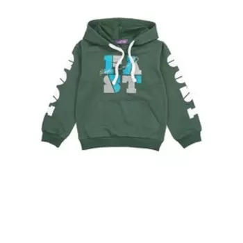 Толстовка для мальчиков, рост 122 см, цвет тёмно-зелёный