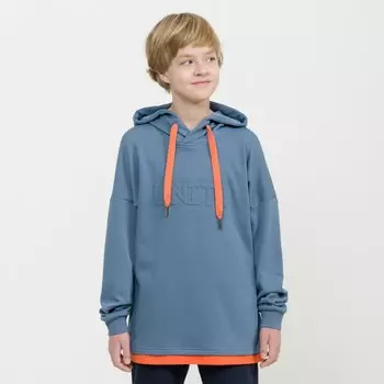 Толстовка для мальчиков, рост 164 см, цвет серый