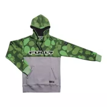 Толстовка FullT Horizont, размер 2XL, хаки, зелёный, жёлтый, серый